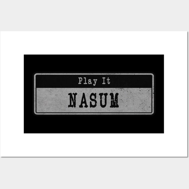 Nasum // Vintage Fanart Wall Art by j.adevelyn